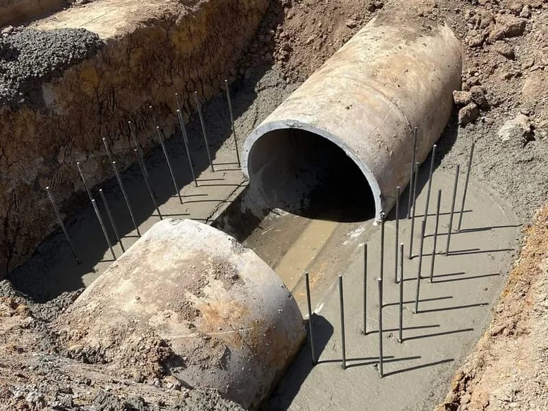 Water main reticulation for residential development