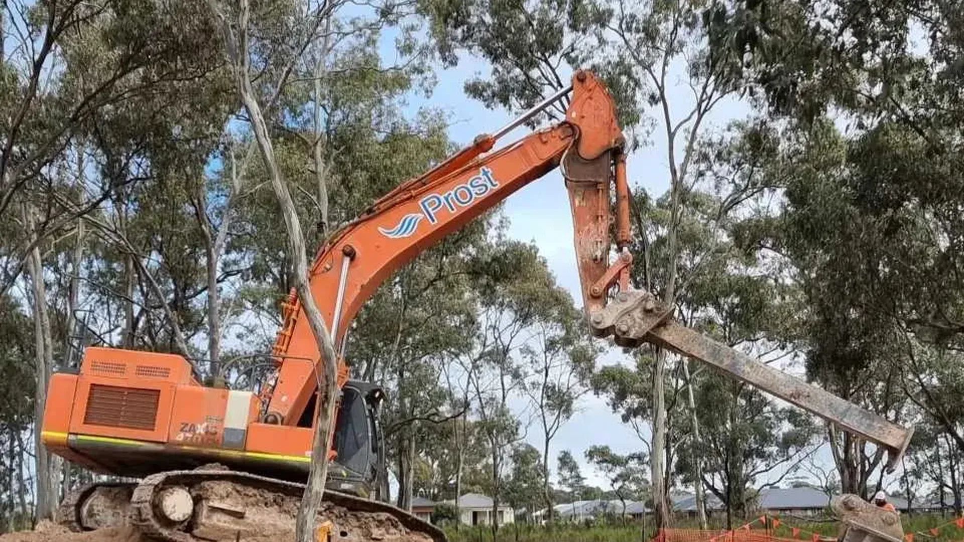 Prost Group Homepage Version 1 - Bold Industrial design with dark navy hero and full-width imagery