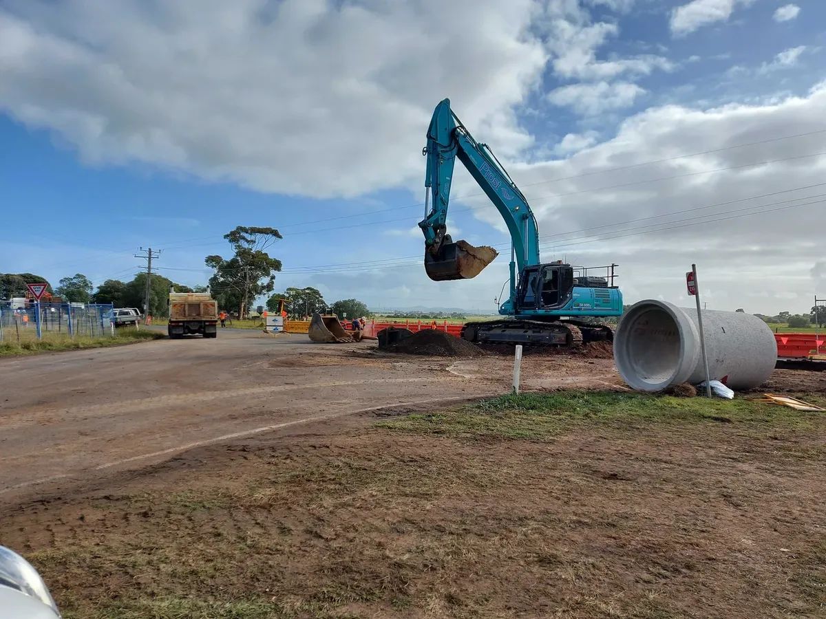 Drainage land development infrastructure works